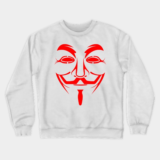 GUY FAWKES MASK Crewneck Sweatshirt by truthtopower